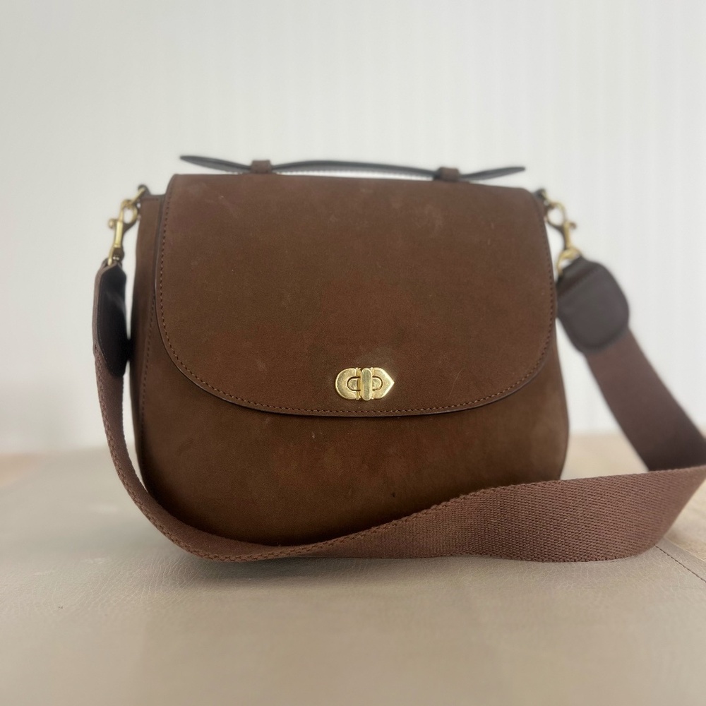 Clare V. Turnlock Purse with Top Handle